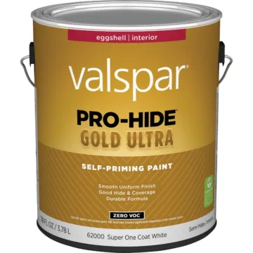 Valspar Pro-Hide Gold Ultra Self-Priming Interior Wall Paint (Eggshell - Super-One Coat White) 1 gal