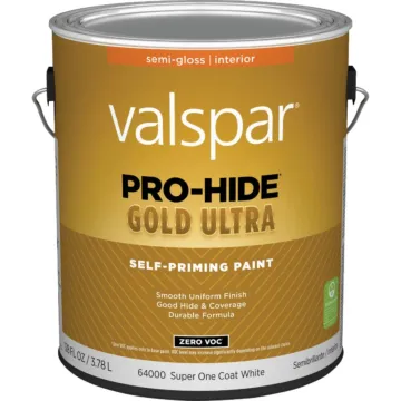 Valspar Pro-Hide Gold Ultra Self-Priming Interior Wall Paint (Semi-Gloss - Super-One Coat White) 1 gal
