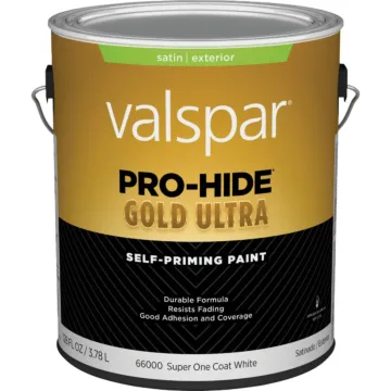 Valspar Pro-Hide Gold Ultra Latex Self-Priming Exterior Paint (Satin - White) 1 gal