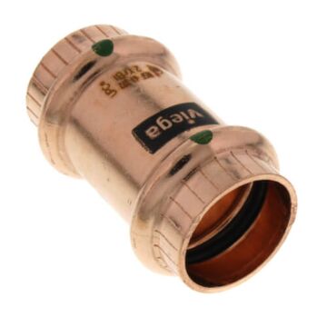 3/4 in Copper Pipe Coupling without Stop