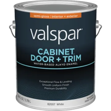 Valspar Cabinet, Door, & Trim Oil-Enriched Enamel (Semi-Gloss - White Base) 1 gal
