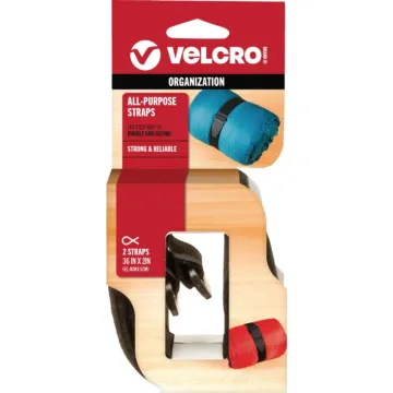 Velcro VELCRO Brand 2 In. x 36 In. Black All Purpose Strap (2-Pack)