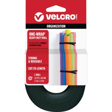 Velcro VELCRO Brand One-Wrap 3/4 In. x 12 Ft. Black Multi-Use Hook & Loop Roll