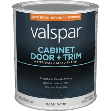 Valspar Cabinet, Door, & Trim Oil-Enriched Enamel (Semi-Gloss - White Base) 1 qt.
