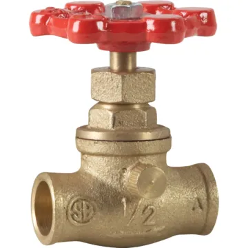 Boshart Industries ProLine 1/2 In. SWT x 1/2 In. SWT Brass Stop and Waste Valve