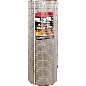 Jackson Wire Welded Wire Fence, 36 in H, 1/2 x 1 in Mesh, 16 Gauge, Galvanized