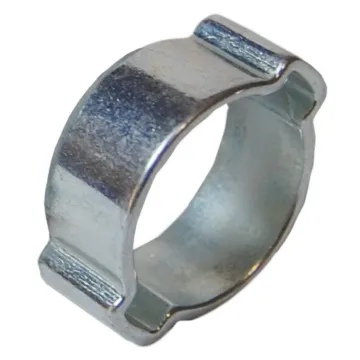 19/32 in Fits Pipe Size Steel Zinc Plated 2-Ear Hose Clamp