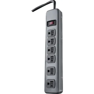 Southwire Woods 6-Outlet Gray Power Strip with 5 Ft. Cord