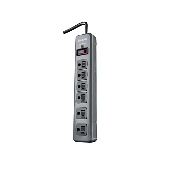 Southwire 6 OUTLET METAL SURGE PROTECTOR 900J, 3' CORD, (4+2), LIT RESETTABLE SW
