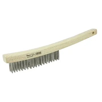 Weiler Hand Wire Scratch Brush w/ Curved Handle
