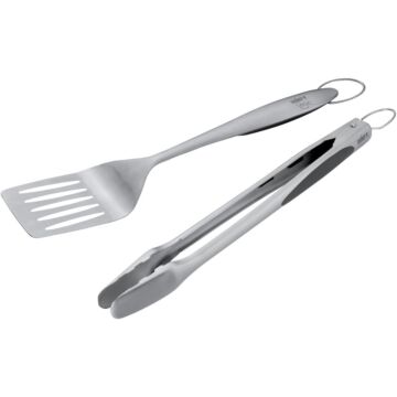 Weber Soft Rubber Grip SS Barbeque Tool Set (2pc)