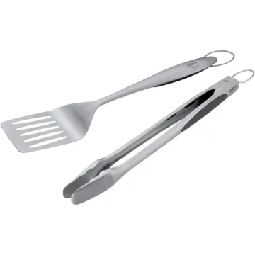 Weber Soft Rubber Grip SS Barbeque Tool Set (2pc)