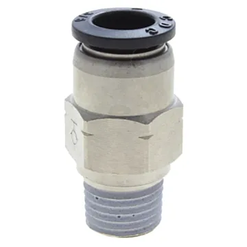 Hex Male Straight Fitting - 1/2 in. x 3/8 in. MNPT
