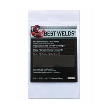 Best Welds® 4-1/2 x 5-1/4 in Hardened Glass Green Glass Filter Plate
