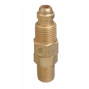 Western Enterprises® 5/8-18 x 1/4 in Male x Male Brass Straight Inert Arc Hose and Torch Adapter