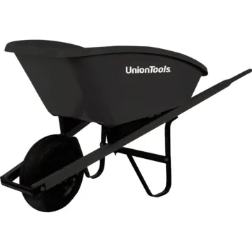 UnionTools Union Tools 5 Cu. Ft. Poly Wheelbarrow