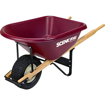 Scenic Road 6 Cu. Ft. High-Density Poly Wheelbarrow