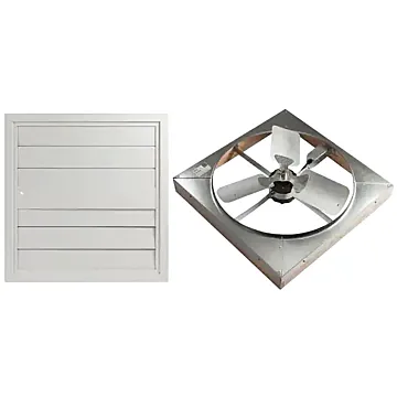 Master Flow Aluminum 4500 cfm 2-Speed Whole House Fan (White) 24 in.