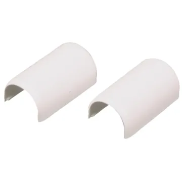Wiremold CordMate White 9/16 In. W. x 7/16 In. D. PVC Connection Fitting (2-Pack)