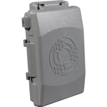 Hubbell Southwire Single Gang Non-Metallic Multi-Use Gray Weatherproof Cover