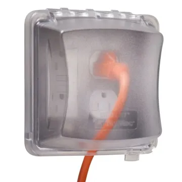 Non-Metallic Multi-Use Double Gang Gray Weatherproof Cover