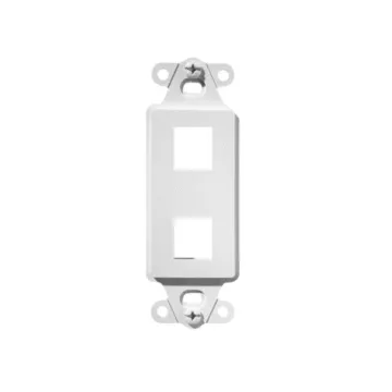 Pass & Seymour 2-Port Decorator Outlet Strap (White)