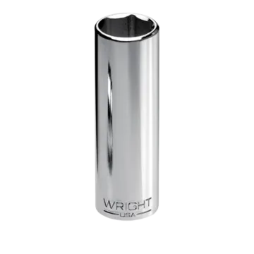 Wright Tool 1/4" Drive 6 Point Deep Metric Socket - 4mm