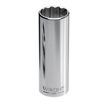 Wright Tool 1/2" Drive 12 Point Deep Metric Socket - 15mm