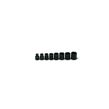 Wright Tool 3/8" Drive 8 Piece Set - 6 Point Standard Impact Sockets, 5/16" - 3/4"