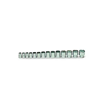 Wright Tool 1/2" Drive 14 Piece Set - 12 Point Standard Sockets, 7/16" - 1-1/4"