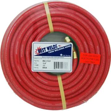 Weldcote Twin Hose Grade R 1/4 X 25' Bb Fittings