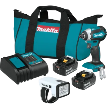 Makita 18V LXT® Lithium‑Ion Brushless Cordless Impact Driver Kit w/ L.E.D Flashlight & 2 Batteries