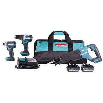 Makita 18V LXT® Lithium-Ion Brushless Cordless 3-Pc. Combo Kit (4.0Ah)