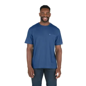 Performance Short Sleeve Pocket Tee (Blue)