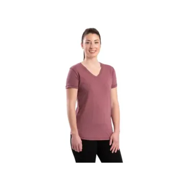 Women's Performance V-Neck Short Sleeve T-Shirt (Mauve)