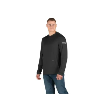 Long Sleeve Hooded UPF Sun Shirt (Black)