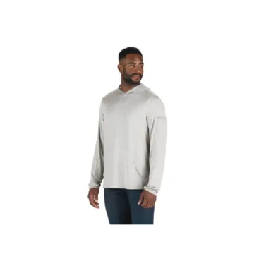 Long Sleeve Hooded UPF Sun Shirt (Heather Grey)