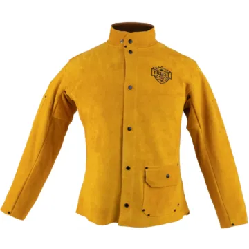 Premium Cowhide Leather Jacket (Golden Brown)