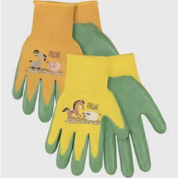 Kids' Knit Nitrile-Coated Gloves (Yellow)