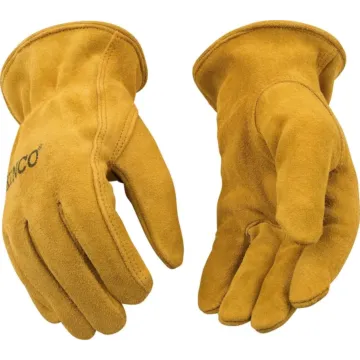 Kids' Suede Cowhide Driver Gloves