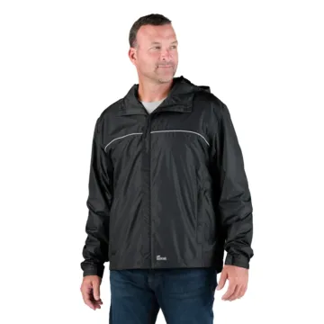 Coastline Rain Jacket with Hood (Black)