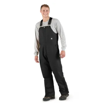 Heritage Insulated Duck Bib Overalls (Black)