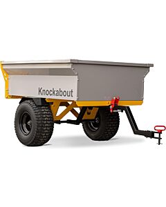 Knockabout Lawn Trailer with 1,200 Load Pound Capacity, 18 Inch Wheels, 12 Cubic Feet