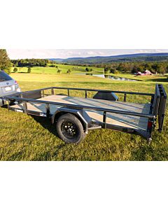 77" Premium Single Axle 12' Utility Trailer