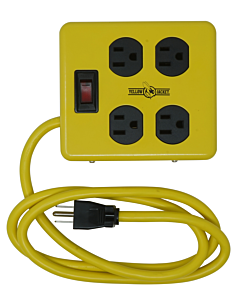 Southwire 4 OUTLET 4' METAL POWER BLOCK (WOODS PKG) "REPLACEMENT #2177N"