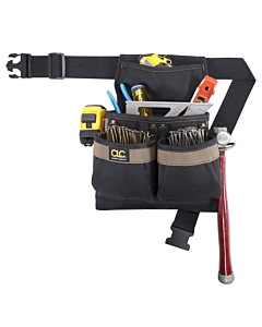 5 Pocket Framer's Nail & Tool Bag with Poly Web Belt