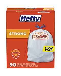 Hefty 13 Gal. Tall Kitchen White Trash Bag (90-Count)