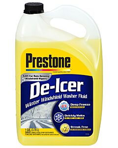 Prestone AS-250 Windshield Washer Fluid, 1 gal Bottle