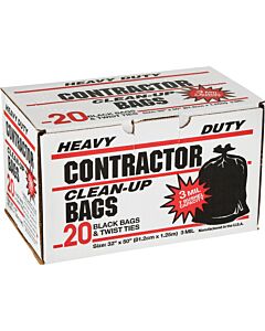Primrose 7 Bu. Contractor Black Trash Bag (20-Count)