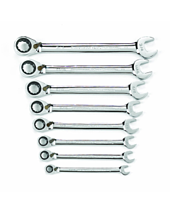 GearWrench 8 Pc. Reversible Combination Ratcheting Wrench Set SAE